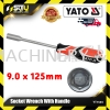 YATO YT-1545 / YT-1547 / YT-1548 / YT-1549 1PCS 9-13 X 125MM Socket Wrench With Handle Ratcheting Wrench / Torque Wrench / Wrench Hand Tool