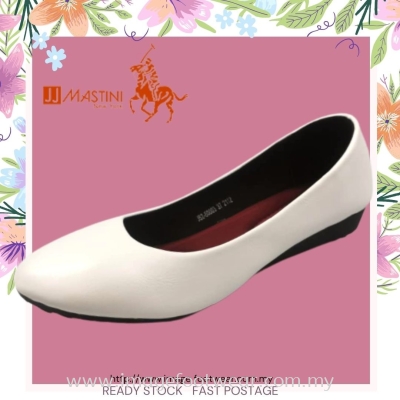 JJ MASTINI Ladies Comfort Flat Shoes -JJ-52-50003 WHITE Colour