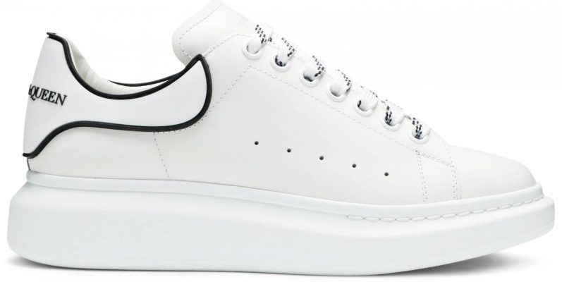 Alexander McQueen Wmns Oversized Sneaker 'White Black' 2020