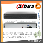 Dahua 16CH 16 Channel 5MP 5 Megapixel 8MP Lite Wizsense Face Recognition IP Network CCTV NVR Recorder Metal NVR2116HS-I2