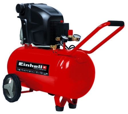 EINHELL 2.5HP 1.8KW 230V DD AIR COMPRESSOR-FAD 100L/MIN MAX:10 BAR 50L TANK WT:33.5KG-TE-AC270/50/10