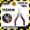 YATO YT-2085 / YT2085 1PCS 115MM Flat Nose Pliers Pliers , Crimping Tool , Snips , Cutter , File Hand Tool