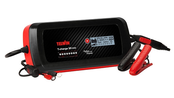 TELWIN T-CHARGE 20 EVO 12/24V COMPACT AUTO BATTERY CHARGER-TEL-TCHARGE20-EVO