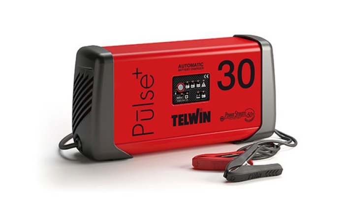 TELWIN 25A 6-12-24V COMPACT AUTO BATTERY CHARGER (5-400AH) 350W 230V-PULSE30