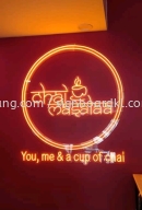 chai masalaa led neon bar indoor signage signboard at klang kuala lumpur shah alam puchong kepong damansara subang jaya