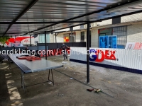 gdex aluminium trism ceiling base 3d led frontlit lettering signage signboard at klang kuala lumpur shah alam puchong kepong damansara subang jaya