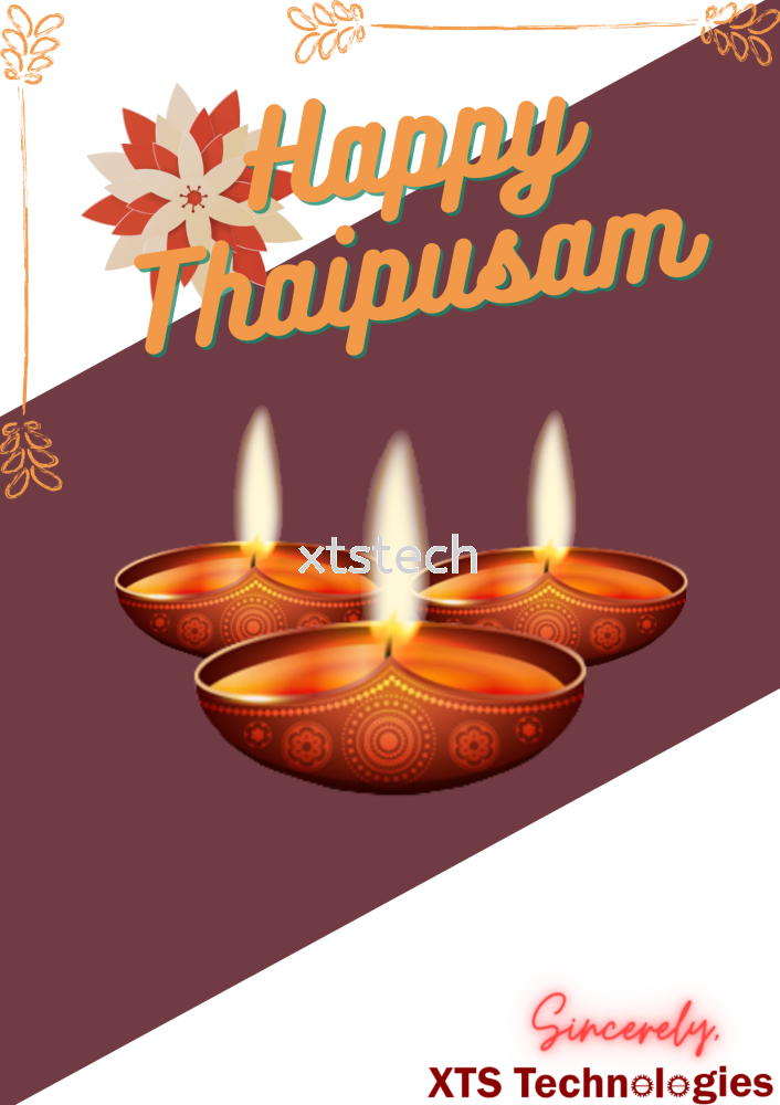 We wish you a very Happy Thaipusam to you and your family.