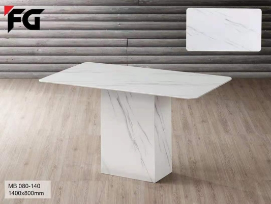 1.4M  RECTANGLE 4-6 SEATER MARBLE TABLE