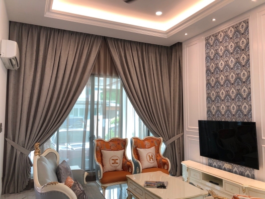 Classic Design Curtain Penang Bukit Mertajam Tropica Residence Alma