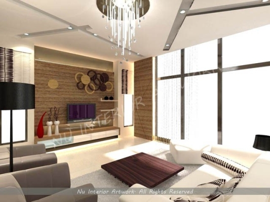 Living Hall Design From Seri Kembangan Interior Designer