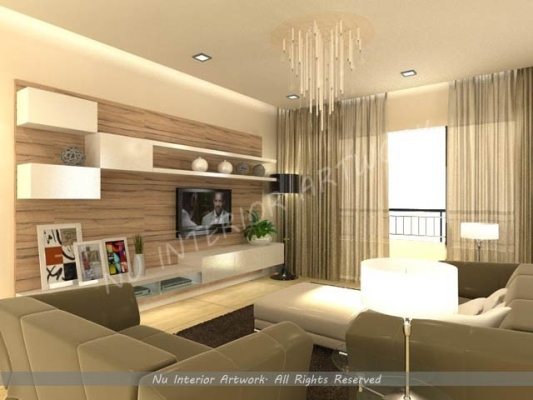 Living Hall Design From Seri Kembangan Interior Designer