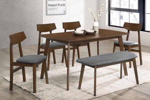 WOODEN DINING SET 1+4+B (KEN B + KEN B)