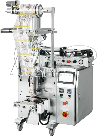 SACHET PACKAGING MACHINE | EM-280P | LIQUID AND PASTE | PISTON FILLING