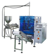 POUCH PACKAGING SYSTEM | LIQUID/SAUCE | PISTON PUMP POUCH PACKAGING MACHINE