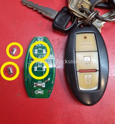 repair nissan car key remote conttol