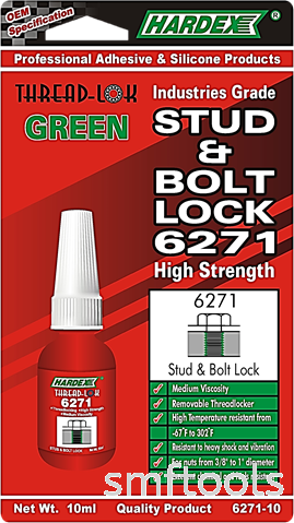 HARDEX STUD AND BOLT LOCK 6271-10 THREAD LOCK CHEMICAL & AEROSOL