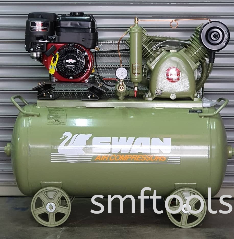 SWAN (TAIWAN) HVU-203E 6.5HP B&S ENGINE TYPE AIR COMPRESSOR ENGINE TYPE (PETROL OR DIESEL) AIR COMPRESSOR SERIES