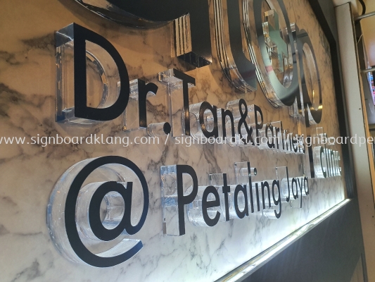 dtop clinic indoor acrylic 3d lettering signage signbaord at klang kuala lumpur shah alam puchong damansara cheras
