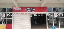 meat cartel aluminium trism ceiling base 3d led frontlit lettering signage signboard at klang kuala lumpur shah alam puchong damansara kepong cheras  3D ALUMINIUM CEILING TRIM CASING BOX UP SIGNBOARD