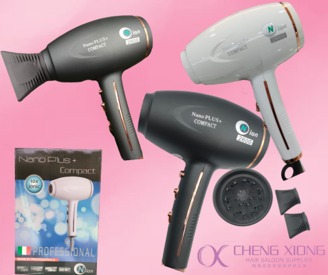 NANO PLLUS+2600 COMPACT 10X IONIC HAIR DRYER 2000 WATTS