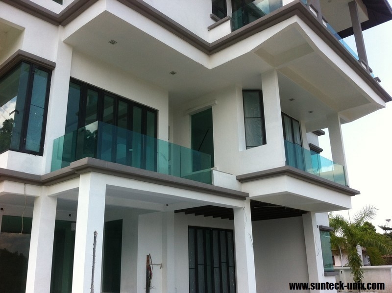 Glass Balcony & Glass Fencing - Selangor Balcony Glass Fencing Fence Malaysia Reference Renovation Design 