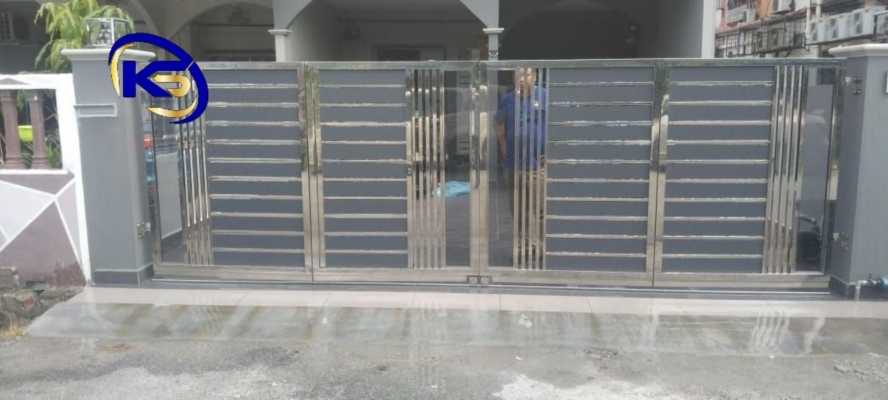 Folding Gate Jalan Lurah Said 1, Taman Dahlia, Kg Delek Kanan, Klang.