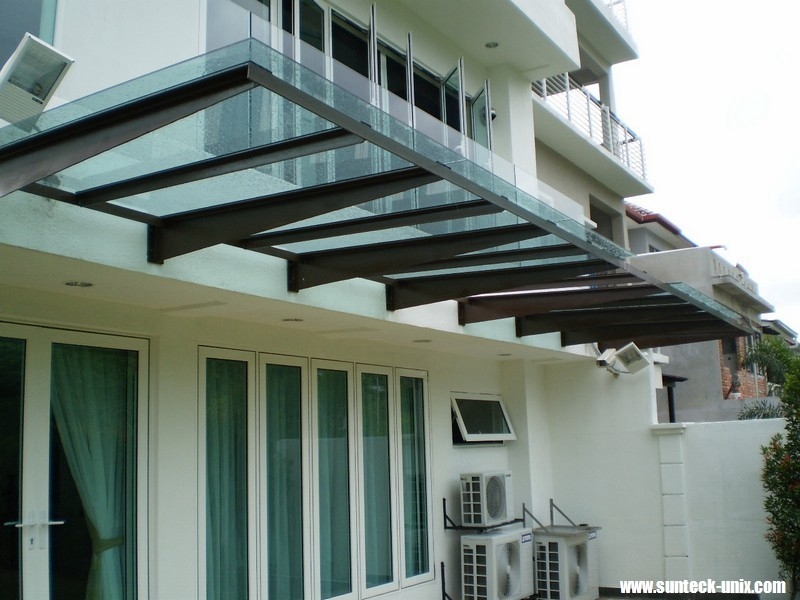 Awning Kaca Cheras Kanopi Kaca / Awning  Kaca Bumbung & Awning Rujukan Reka Bentuk UbahSuai Malaysia