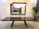 Majestic Dining Table | Silver Perlatino | 10 Seaters 大理石餐桌