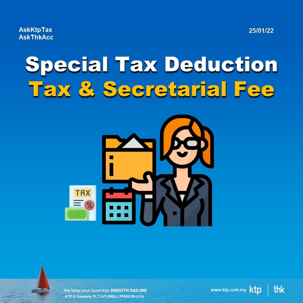Tax Deduction on Tax and Secretarial Fee 2022