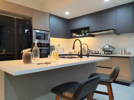 Reka Bentuk 3D Kabinet Dapur Bolzano 