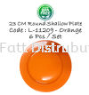 20cm & 23cm Round Plastic Shallow Plate Restaurant Pinggang Plastik (6 pcs) 208 & 209 Table Utensils Plastic Household Ware