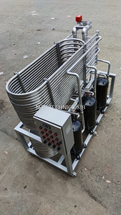 Sus 304l fully stainless steel multi layer bending coil cooling / chiller system