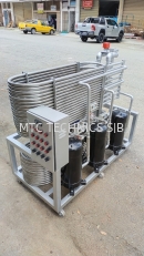 Sus 304l fully stainless steel multi layer bending coil cooling / chiller system