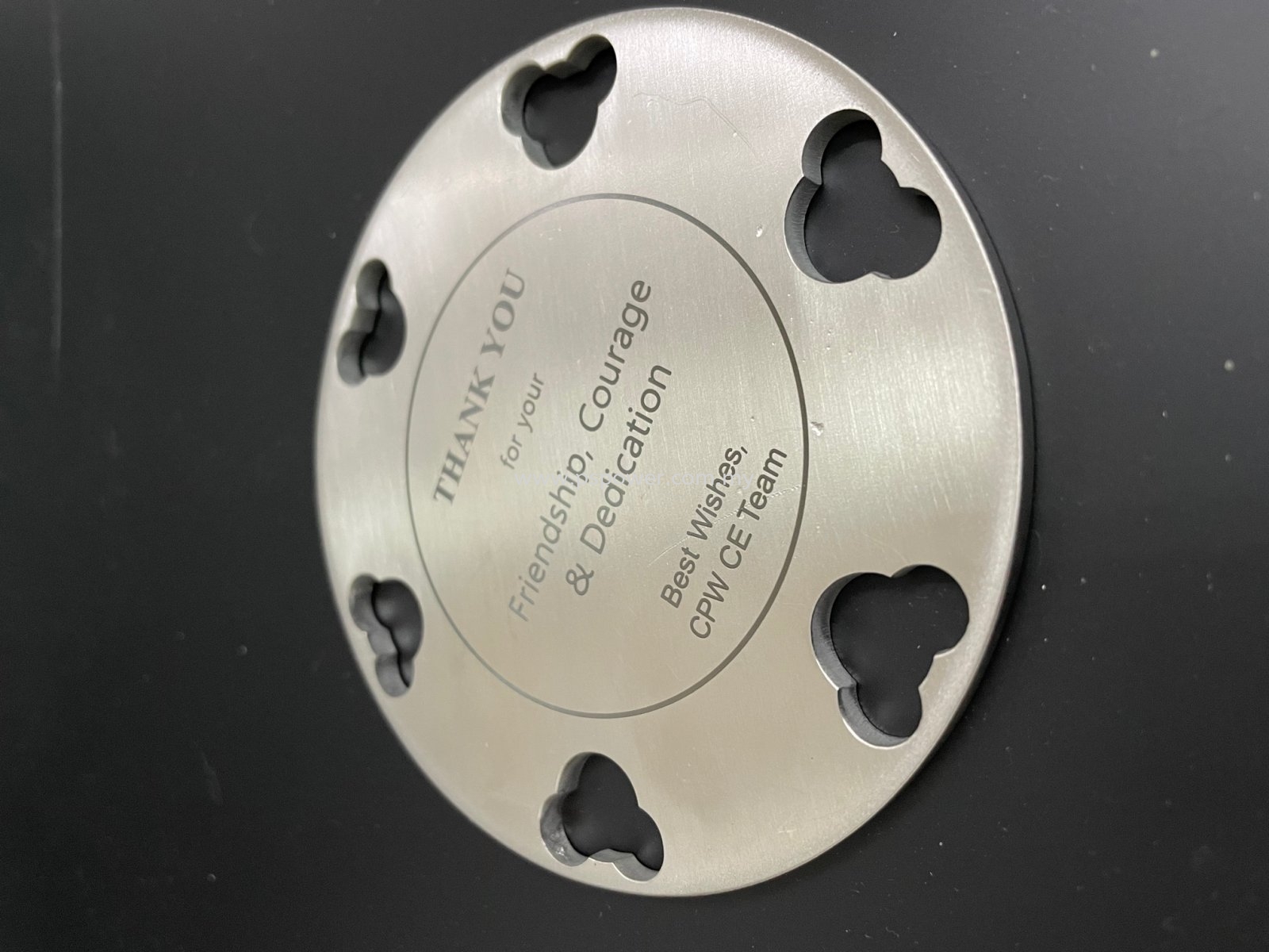 Laser Marking Appreciation Plate Gift