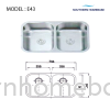 KITCHEN SINK DOUBLE BOWL ELITE E43 Sink Kitchen