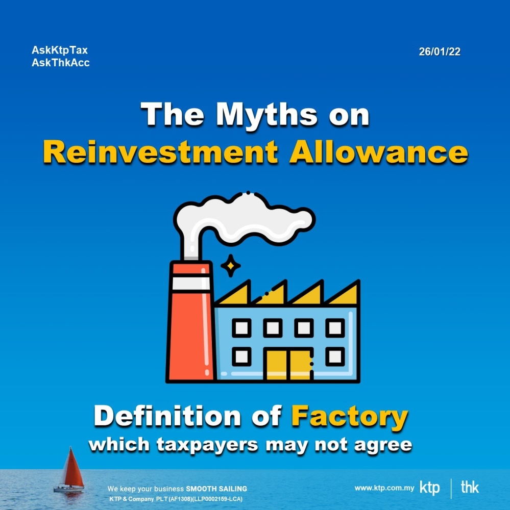 Reinvestment Allowance (RA) on Factory