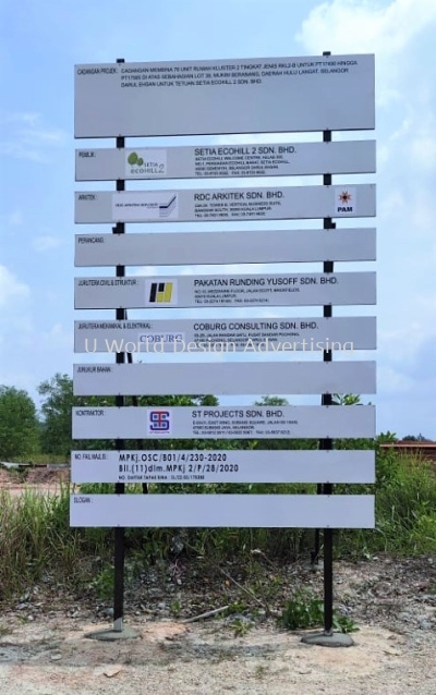 ST BINAJAYA SDN BHD CONSTRUCTION PROJECT BOARD AT BANDAR SEMENYIH, HULU LANGAT, SELANGOR, MALAYSIA