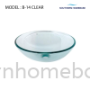 BATHROOM CLEAR GLASS BASIN ELITE B-14 Basin Bathroom