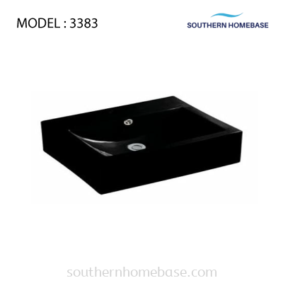 BATHROOM BASIN BLACK ELITE 3383