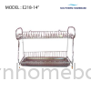 KITCHEN 2 TIERS TABLE DISH RACK ELITE E218-14" Dish Rack Kitchen