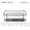 KITCHEN 2 TIERS WALL DISH RACK ELITE E601-26" Dish Rack Kitchen