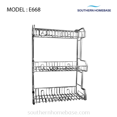 KITCHEN 3 TIERS DISH RACK ELITE E668