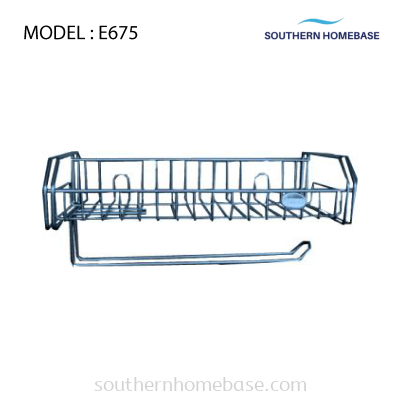 KITCHEN SINGLE HANGER WITH PAPER RACK ELITE E675