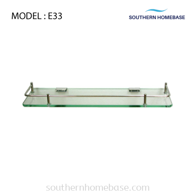 BATHROOM GLASS SHELF ELITE E33