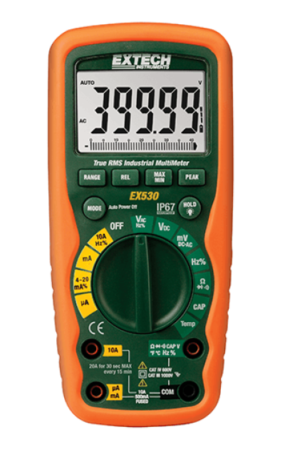 EXTECH EX530 : 11 Function Heavy Duty True RMS Industrial MultiMeter