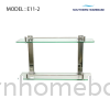 BATHROOM 2 TIER GLASS SHELF ELITE E11-2 Glass Shelf Bathroom