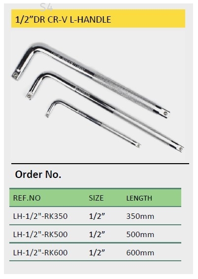 1/2"DR CR-V L HANDLE 300/500/600MM