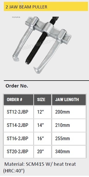 12" - 20" 2 JAW BEAM PULLER
