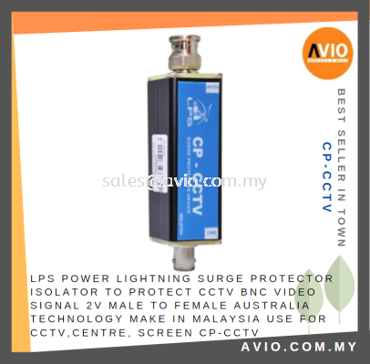 LPS Power Lightning Surge Protector Isolator CCTV BNC Video 2V Male Female Australia Tech Screen CP CCTV CP-CCTV (FF)