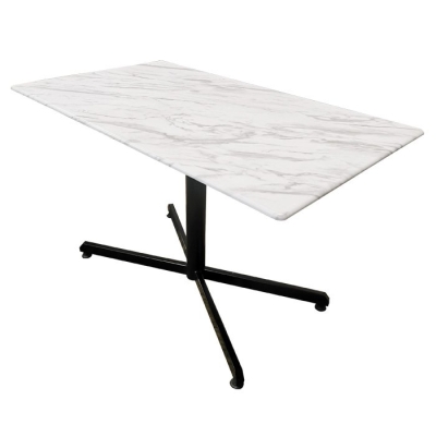 REC12070 Cafe Table With Metal-Leg